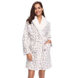 Ženy Burn-out Fleece Robe pro dospělé Pajama